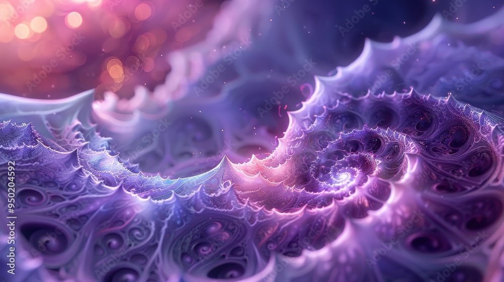 Obraz premium Captivating abstract spiral design in vibrant colors showcasing intricate textures and patterns