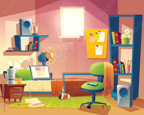 mock up posters in children room interior. Interior in scandinavian style. 3d rendering, 3d illustration