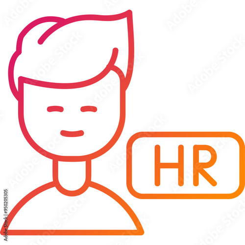 Hr Manager Vector Icon Design