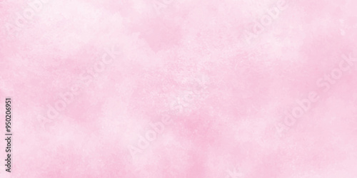 brush painted watercolor abstract painting background, fresh and blurry pink cloud sky on art graphics, grunge and stained Pink ink and watercolor textures on white paper background.