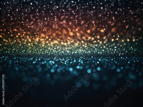 Abstract gradient with particles transitioning from light to dark.