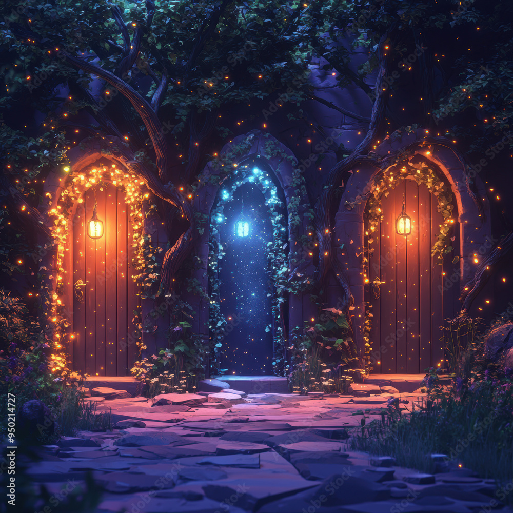 Obraz premium Enchanted Doors.