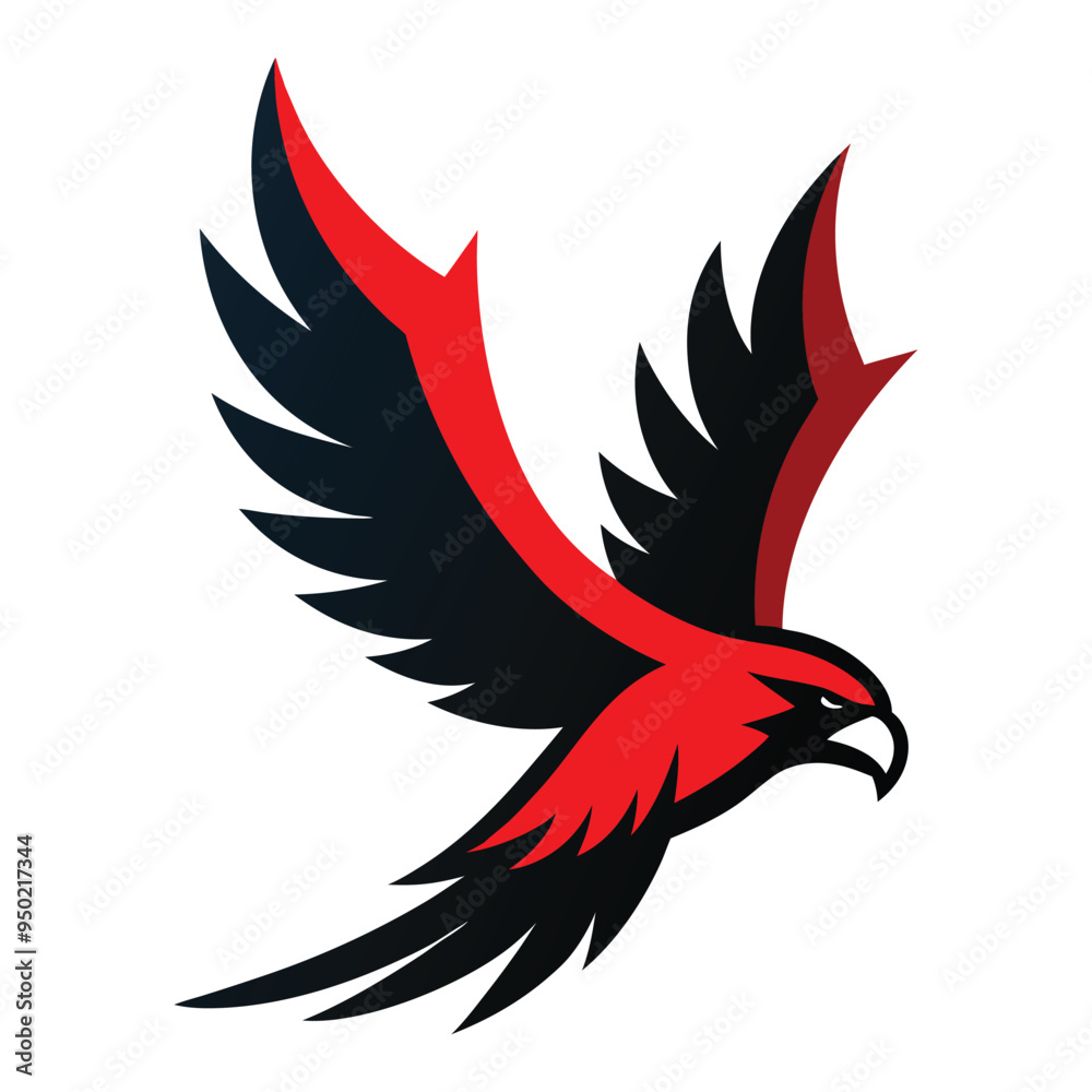 Fototapeta premium Flying eagle logo icon