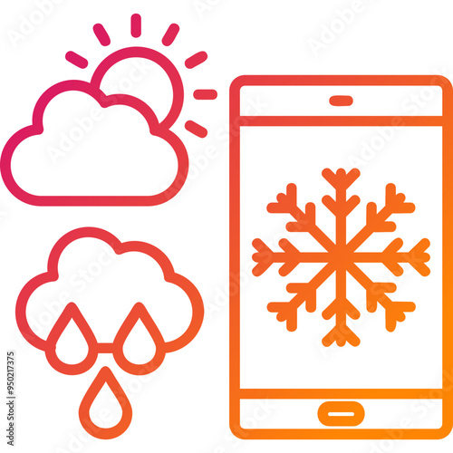 Forecast Vector Icon Design