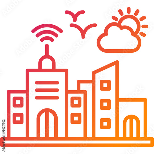 City  Vector Icon Design