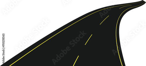 Bending Road Illustration