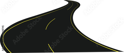 Bending Road Illustration