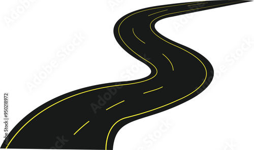 Bending Road Illustration