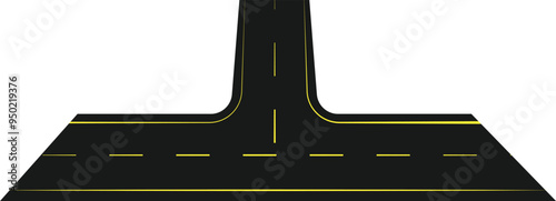 Bending Road Illustration
