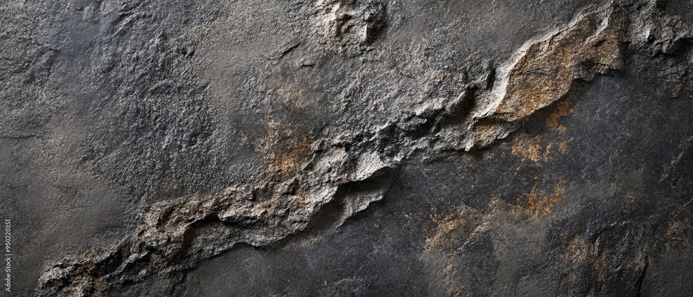 Rough-hewn granite with a blend of dark grey and earthy tones, featuring dramatic textures and natural imperfections, ideal for a rugged and sophisticated backdrop Rough-hewn granite with a blend of dark grey and earthy tones, featuring dramatic textures and natural imperfections, ideal for a rugged and sophisticated backdrop