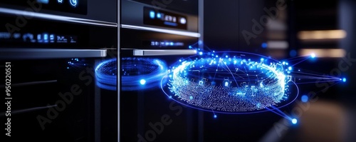 Wallpaper Mural Smart home devices optimizing energy use in a highrise apartment Torontodigital.ca