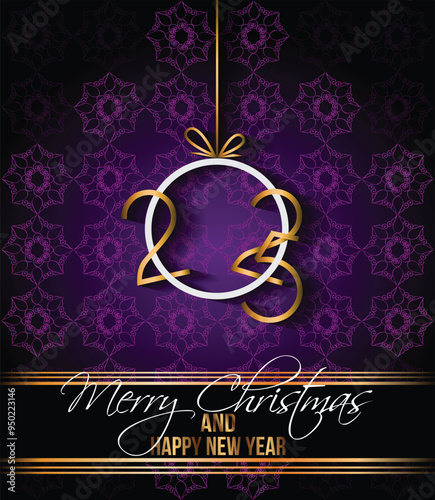 2025 Happy New Year and merry christmas background for your seasonal invitations, festive posters, greetings cards.