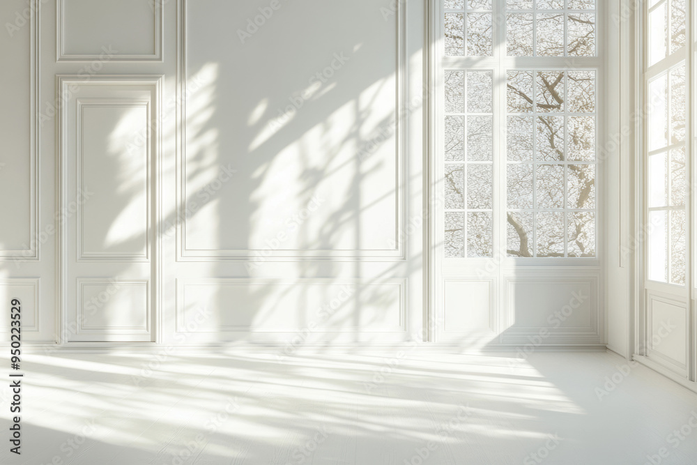 Fototapeta premium White Room Sunlight.