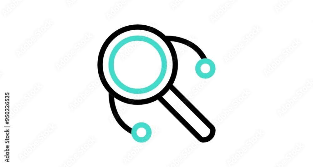 magnifying glass on white background magnifying glass on white background
