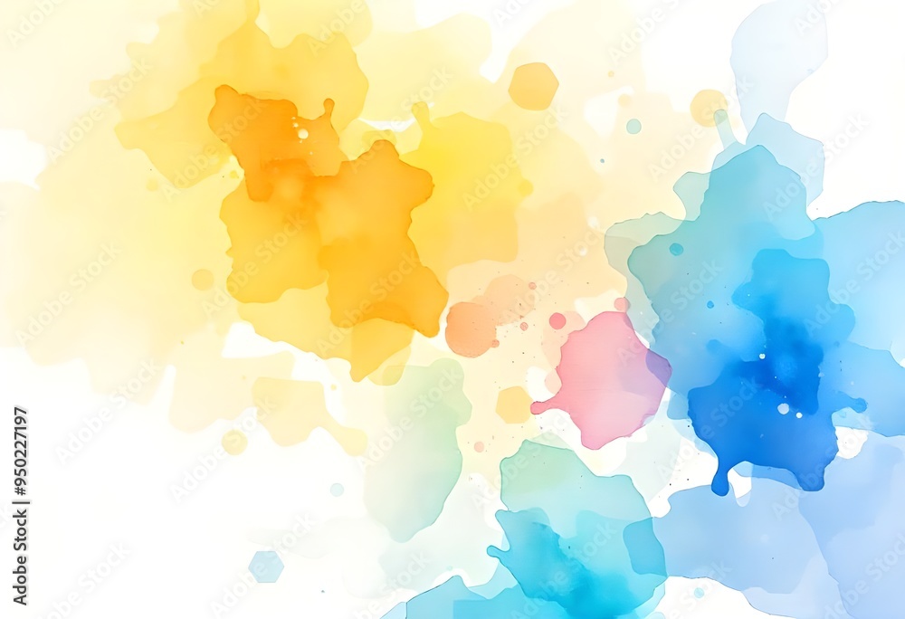 Abstract watercolor background with splashes. Abstract watercolor background with splashes.
