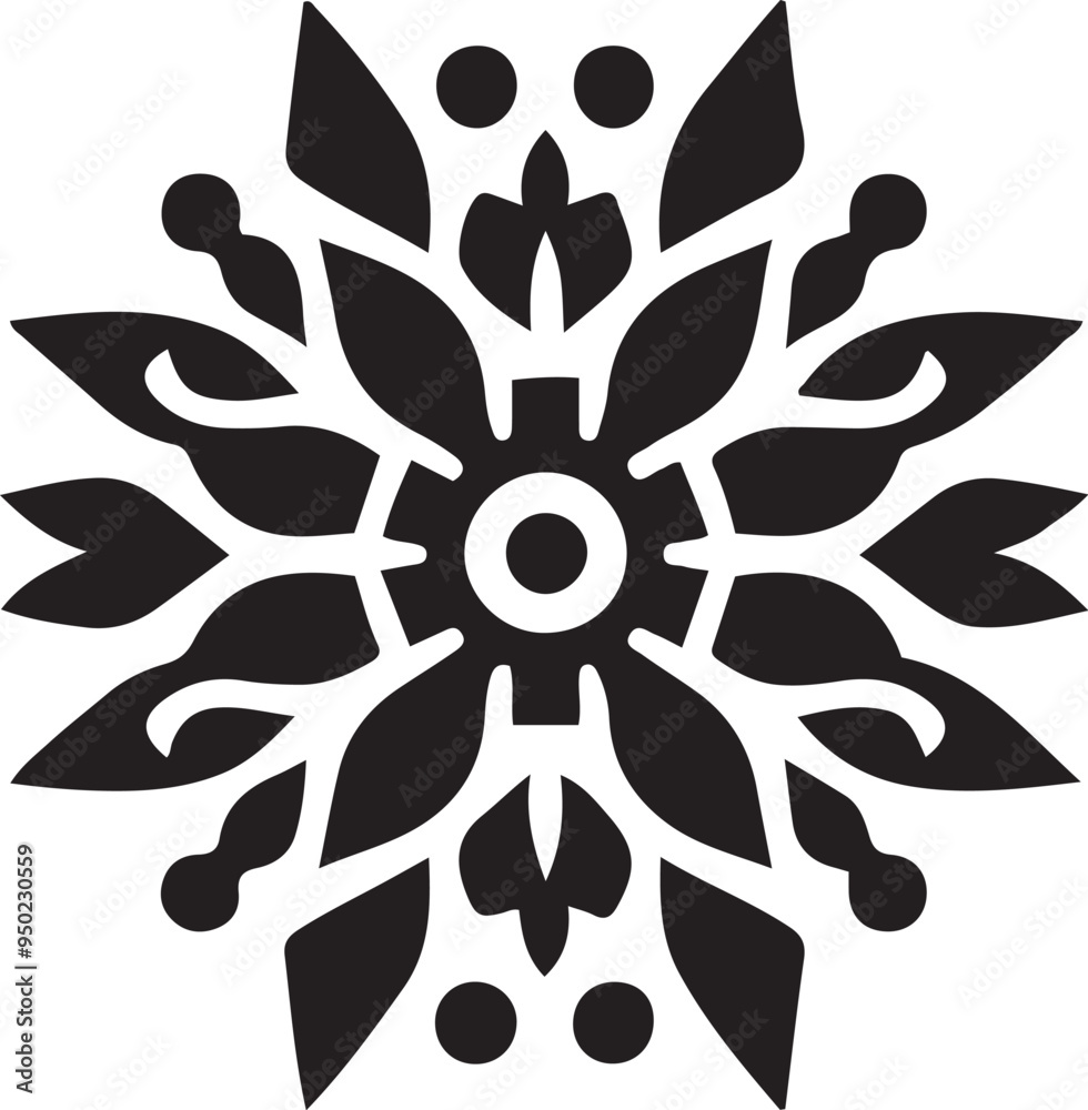 Elegant Floral Ornament, Flower mandala Stencil doodles sketch art illustration, Outline, Oriental, Decorative pattern seamless silhouette design white background