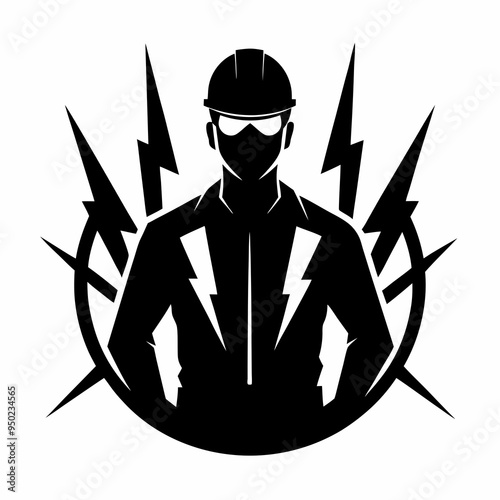 Electrician Black silhouette