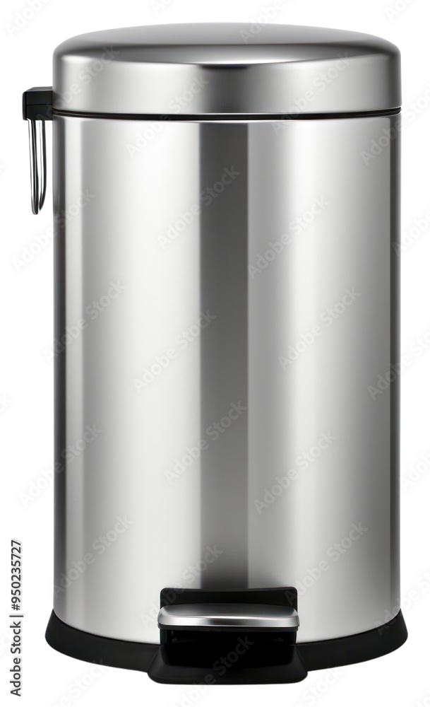PNG Stainless steel pedal trash can PNG Stainless steel pedal trash can