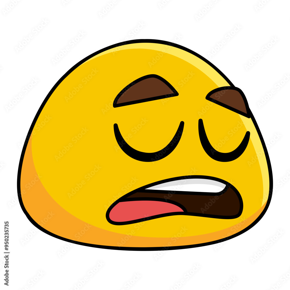 Listless Face Emoji Filled Line Listless Face Emoji Filled Line