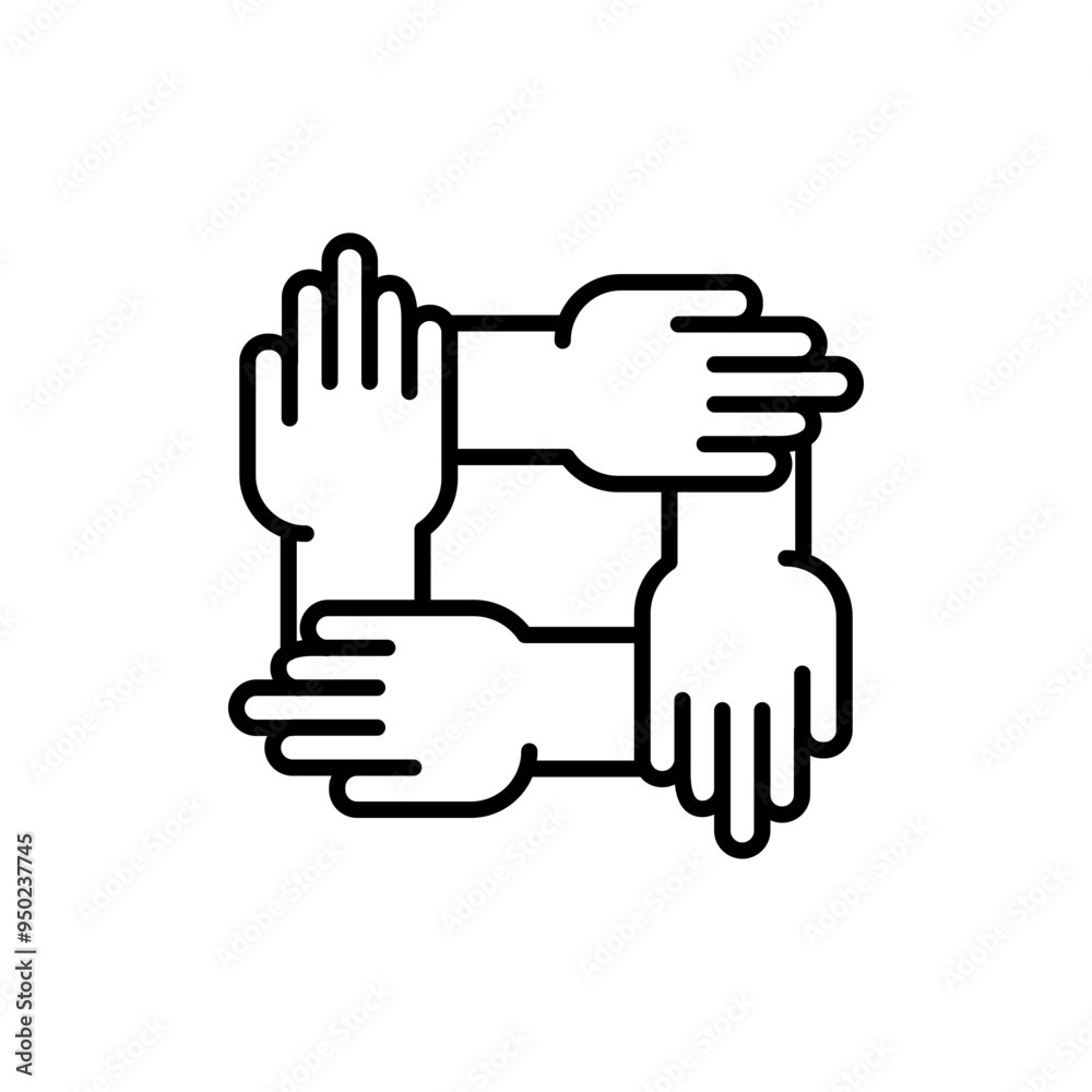 Teamwork outline icons, minimalist vector illustration ,simple transparent graphic element .Isolated on white background Teamwork outline icons, minimalist vector illustration ,simple transparent graphic element .Isolated on white background
