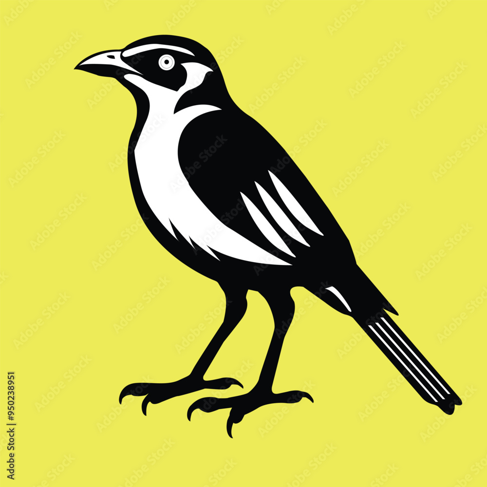 Obraz premium Vectorize bird as a frame for room decorate
