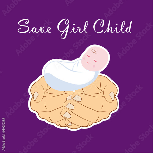 Save Girl Child Banner and Baby Abortion Banner Design