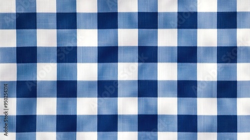 

 Blue Gingham Pattern, Blue and White checkered pattern background vector presentation design simple flat 