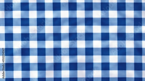 Blue Gingham Pattern, Blue and White checkered pattern background vector presentation design simple flat 