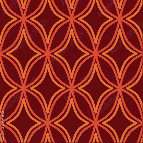 70s retro vintage Mid Century Modern Seamless Pattern