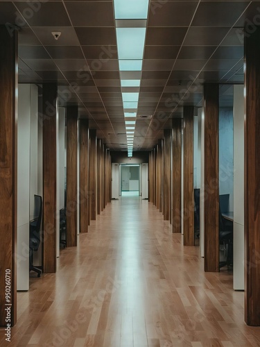 corridor of the old building