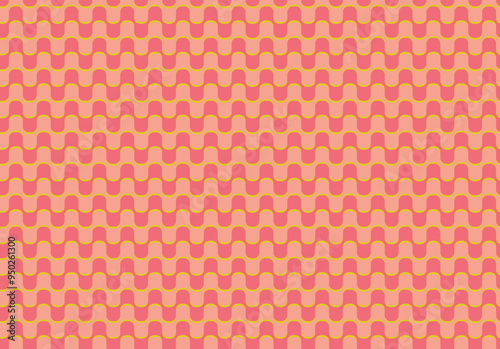 70's Retro Seamless Pattern. 60s and 70s Aesthetic Style.
