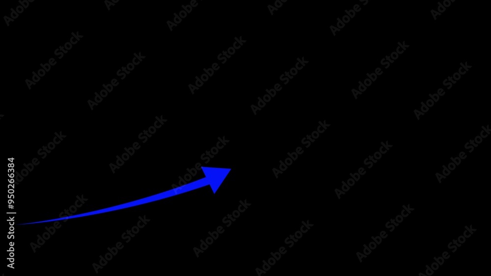 Business Graph arrow up animation. abstract business blue color graph animation on a black background. Business Graph arrow up animation. abstract business blue color graph animation on a black background.