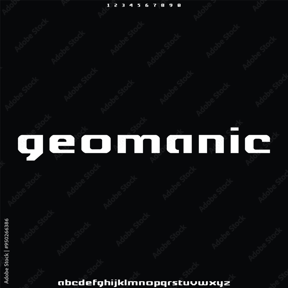 Obraz premium modern futuristic alphabet vector set