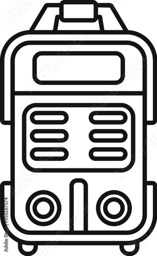 Portable power station providing energy for devices, ensuring continuous power supply during outdoor activities like camping