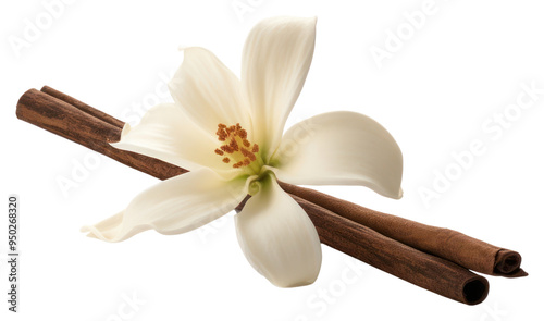 PNG Elegant flower with cinnamon sticks #950268320