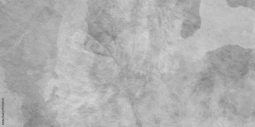 Naklejka premium Vector watercolor texture for cards. Grey watercolour banner,Paint leaks and Ombre effects.art abstract surface grey watercolor painting textured may used as background,white marble background.