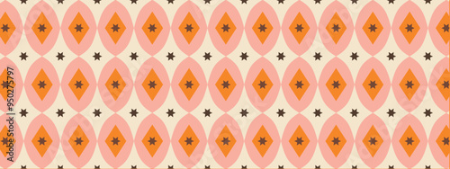 50s Mid Century Modern Seamless Pattern