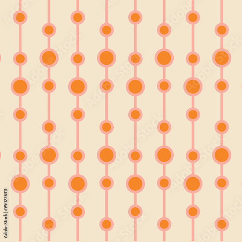 50s Mid Century Modern Seamless Pattern