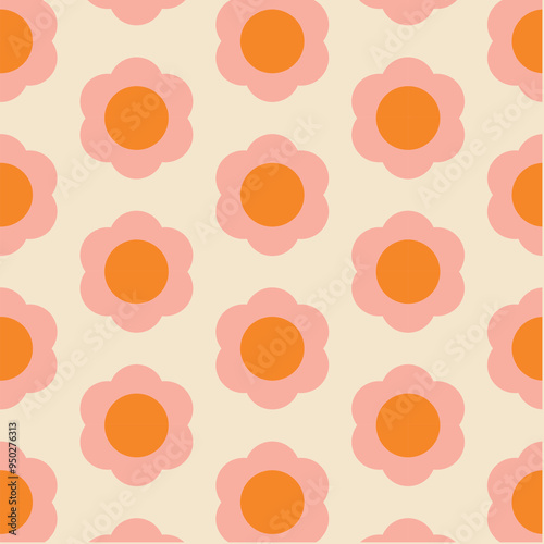 50s Mid Century Modern Seamless Pattern
