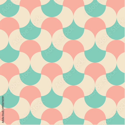 50s Mid Century Modern Seamless Pattern