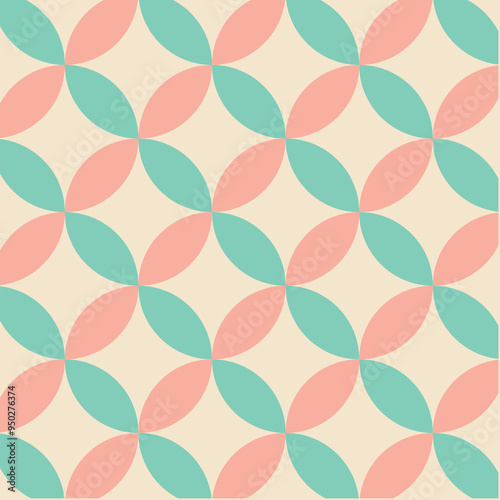 50s Mid Century Modern Seamless Pattern