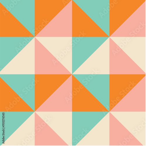 50s Mid Century Modern Seamless Pattern