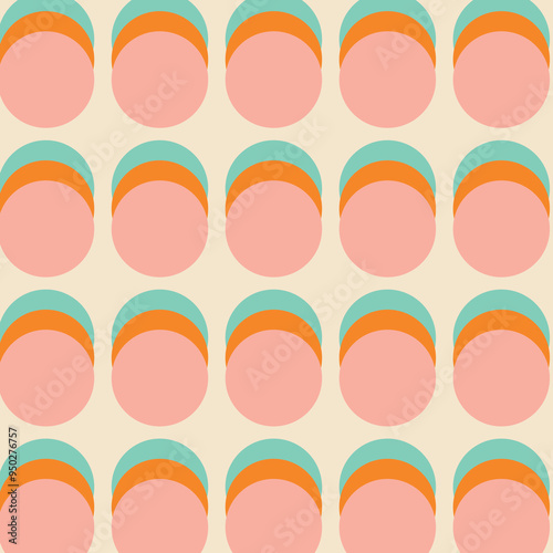 50s Mid Century Modern Seamless Pattern