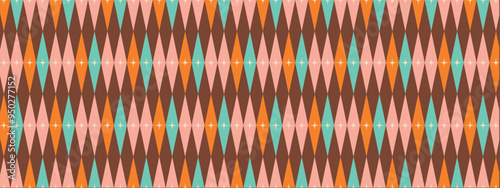 50s Mid Century Modern Seamless Pattern