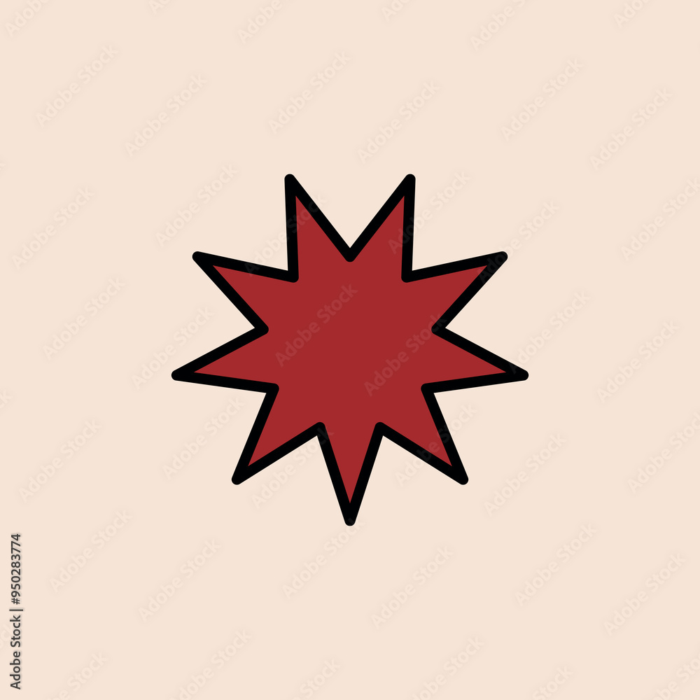 Fototapeta premium 70s Retro Badges logos icons