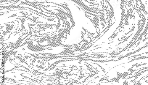 Grunge abstract graphic resource. Black isolated on white background. Vector Format Illustration 