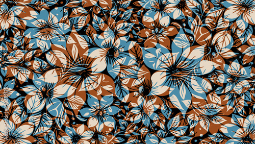 Botanical background. Abstract plant shapes. Minimalist illustration for printing on wall decorations.