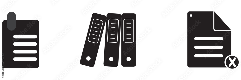 Paper documents icons. Linear File icons. Paper documents icons. Linear File icons.