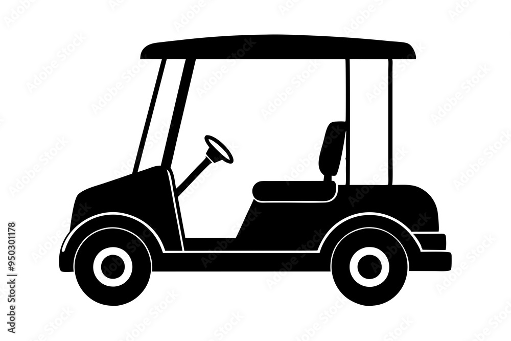 Golf cart vector silhouette, black golf car icon vector
Golf cart vector silhouette, black golf car icon vector