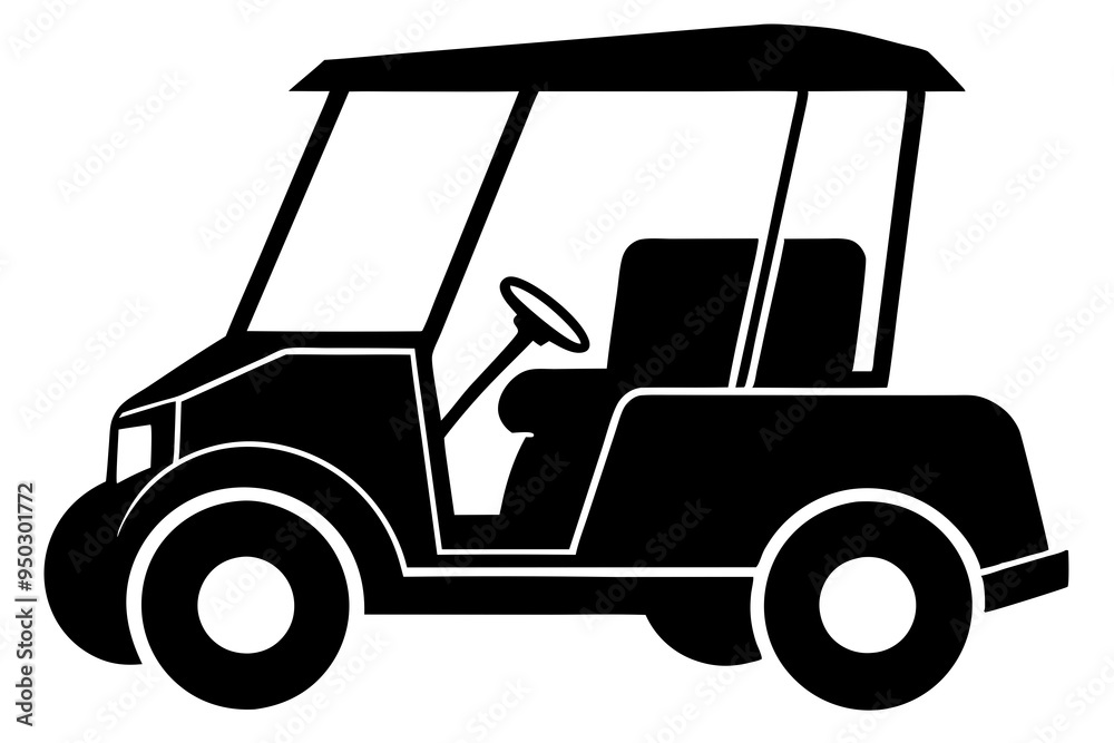Golf cart vector silhouette, black golf car icon vector
Golf cart vector silhouette, black golf car icon vector